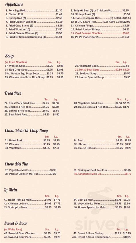 new china house monroeville menu